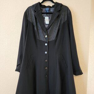Torrid Harry Potter Deathly Hallows Plus Size Coat Sz 3 - NWT - Wand Pocket